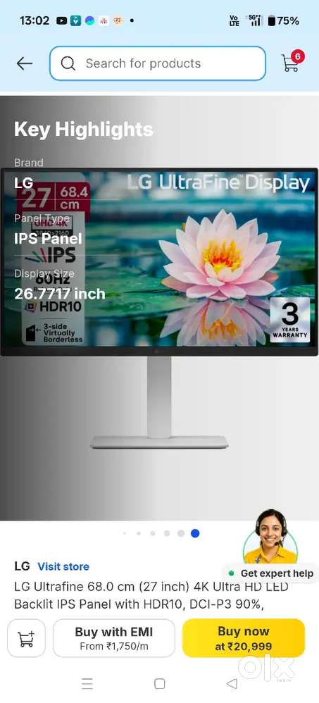 LG Ultradefine 68 cm Monitor
