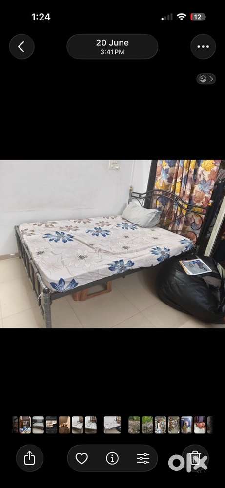 New just 8 months old wardrobe bed plus mattress