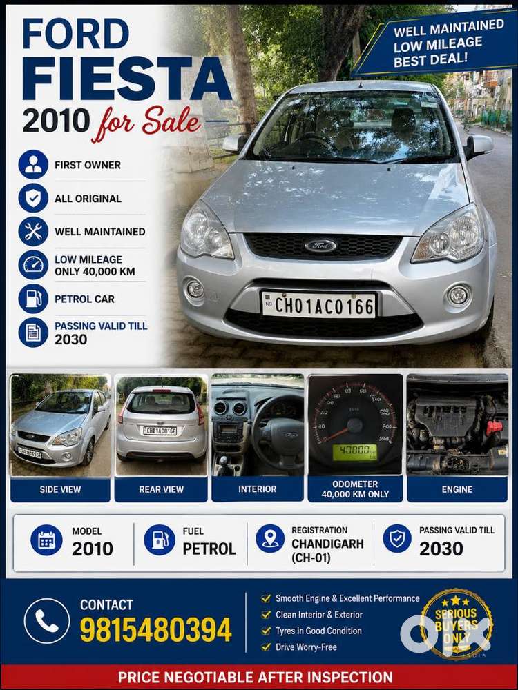 Ford Fiesta Petrol Titanium Plus, 2010, Petrol