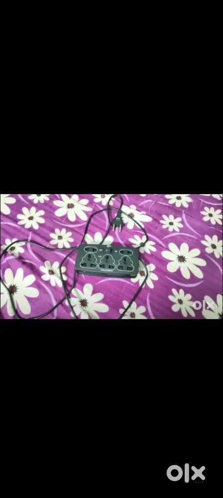 YTI 5 in 1 Black 6 AMP power strip 240 v