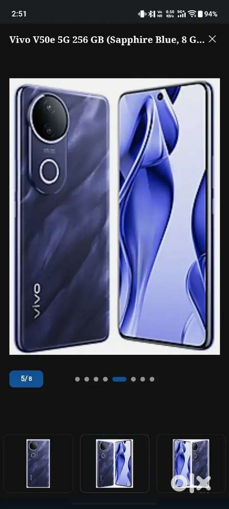 Vivo v50e new condition 256 8+8
