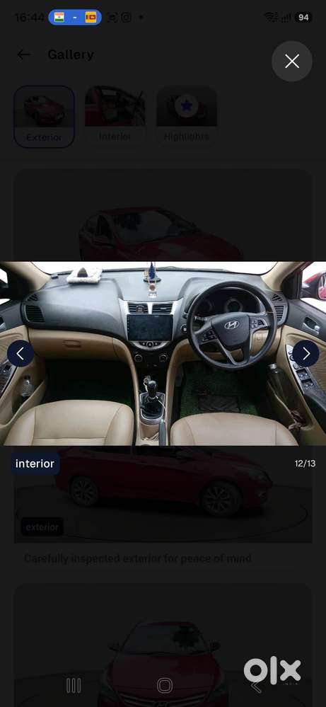 Hyundai Verna 2015 Cng + Petrol