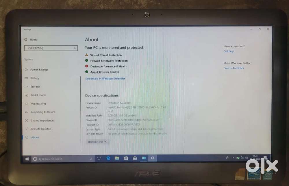 Asus All in one Pc