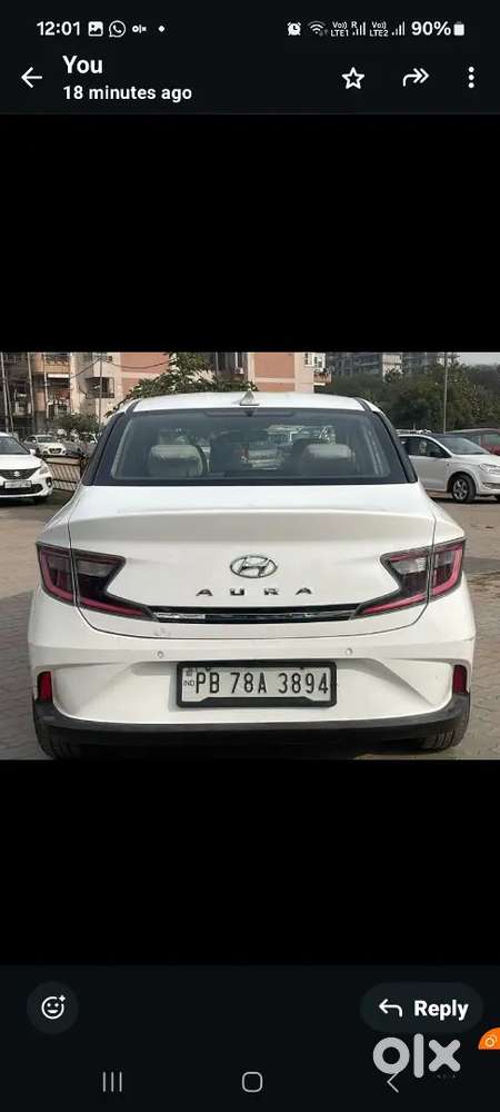 Hyundai Aura 2022 Cng & Hybrids 52500 Km Driven Well Condition