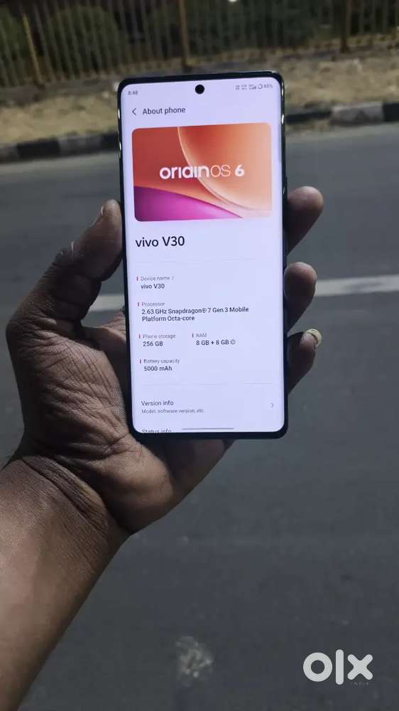 Vivi v30 5g 8gb 256 all original no repair no open