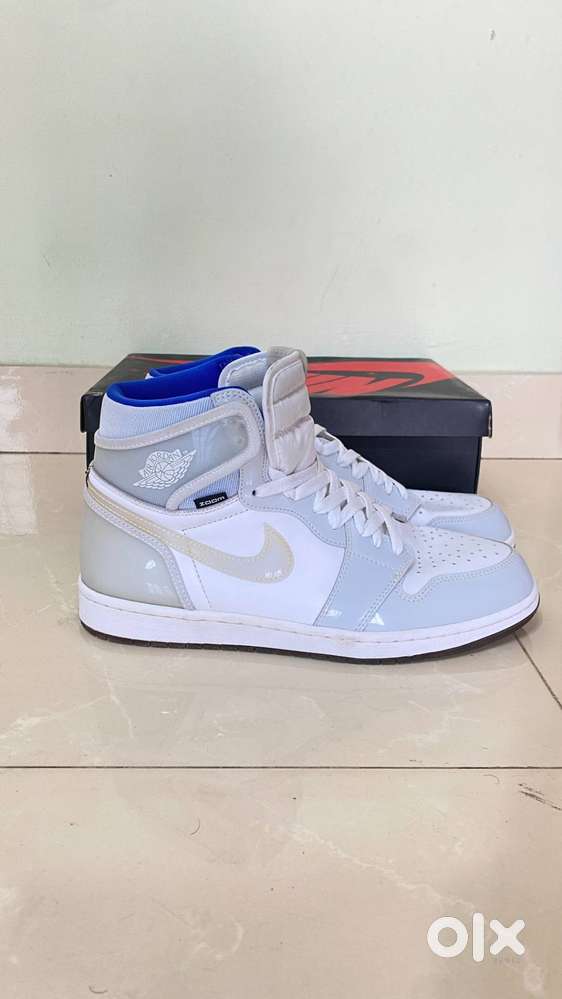 Nike Air Jordan 1 Retro High Zoom White Racer Blue UK Size 11