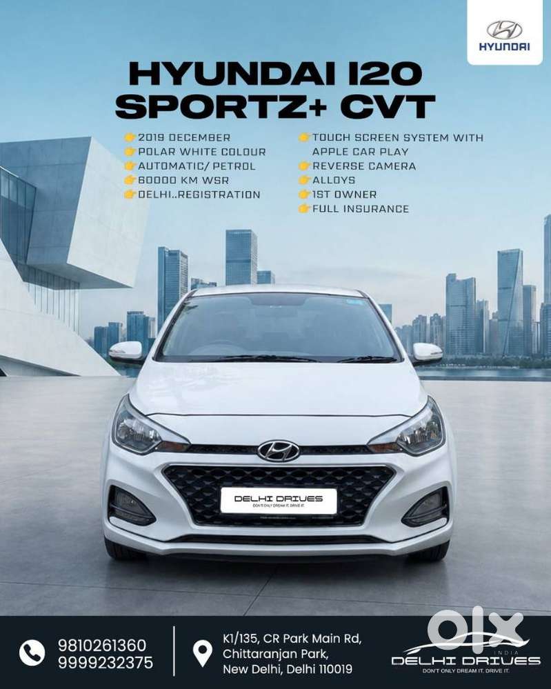 Hyundai Elite I20 Sportz Plus Cvt, 2019, Petrol