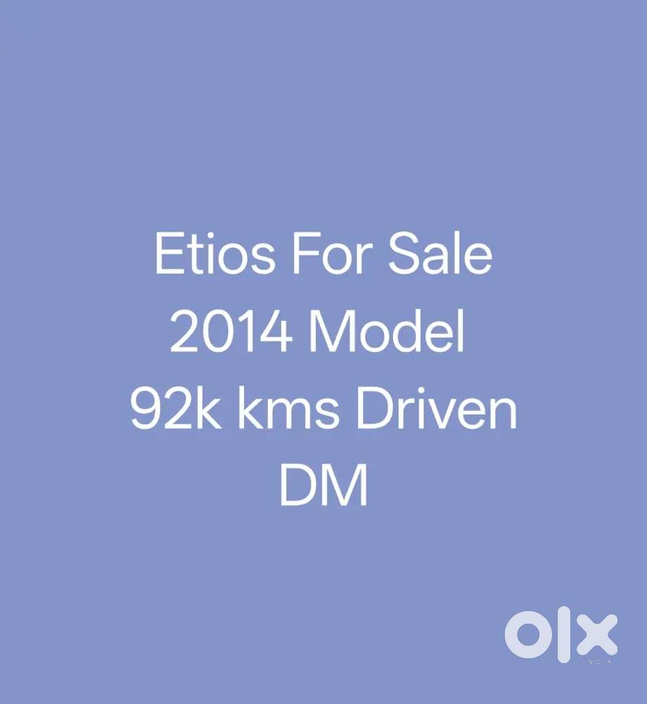 Toyota Etios 2014 Diesel 92000 Km Driven