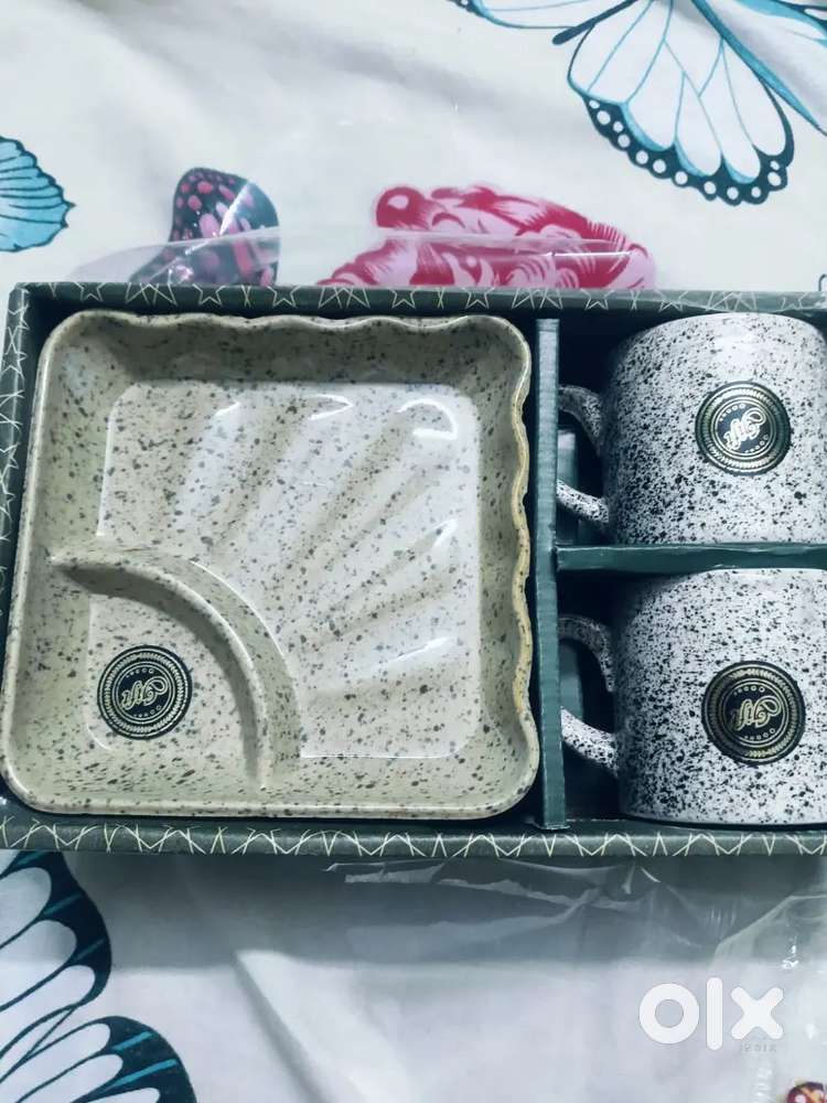 Brand Name Gift Model Cup And Tray