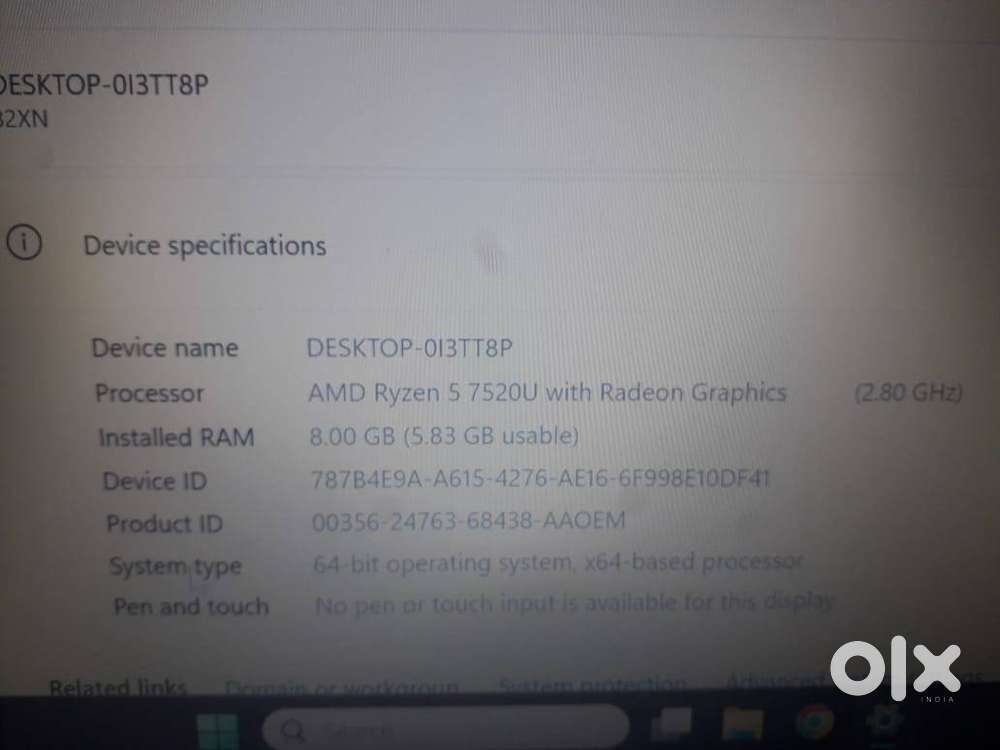 Lenovo IdeaPad Slim 3 AMD Ryzen 5 Quad Core 7520U - (8 GB/512 GB SSD /