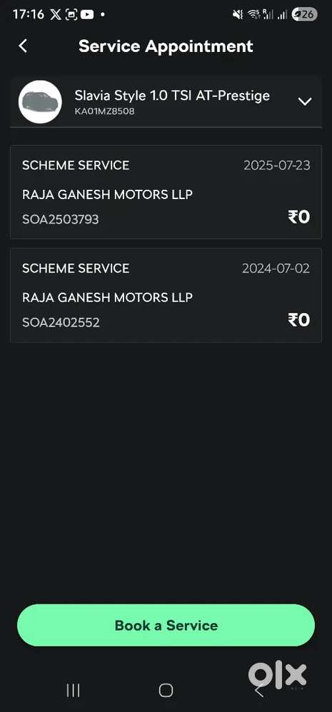 Skoda Slavia 1.0 Tsi Automatic Prestige  2023  6000 Km Driven