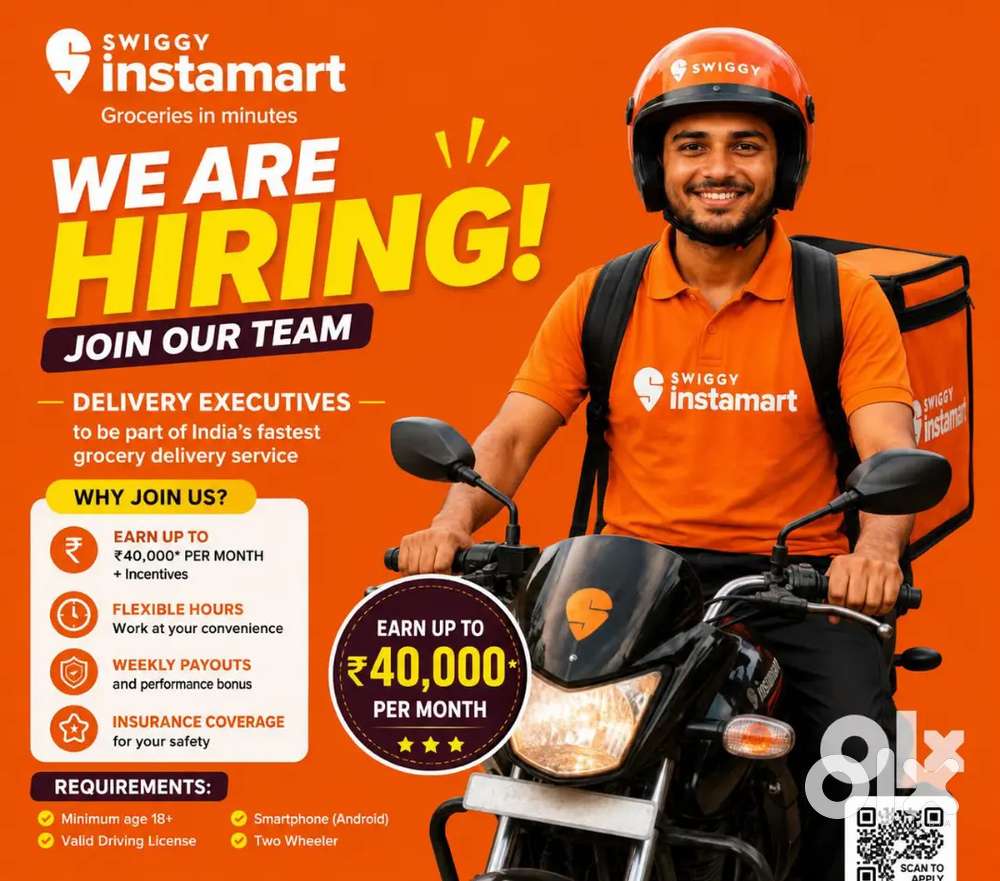Swiggy Instamart Delivery Jobs in Peringavu