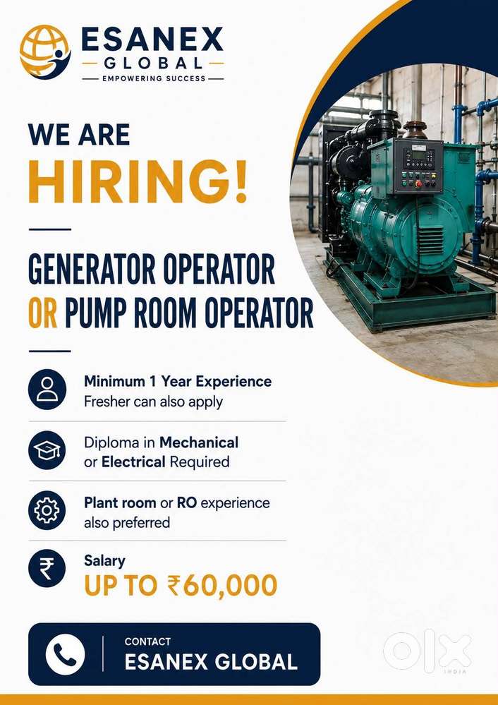 Generator Operator / Pump Room Operator