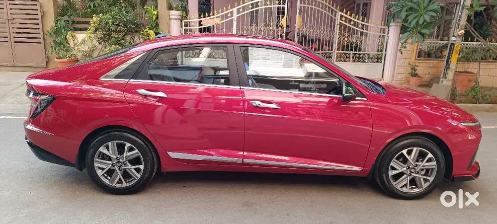 Hyundai New Verna 2023, Fiery Red, Just 10924 Km Driven.