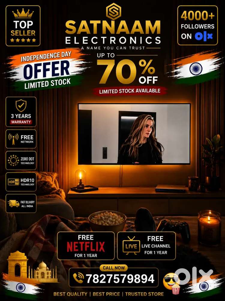 43 Q-LED TV 4K ULTRA HD NEW BRAND 3 YEARS WARRANTY HDR 10