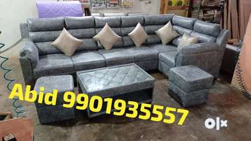 Latest design l shape corner sofa set 3 years warranty ma 43