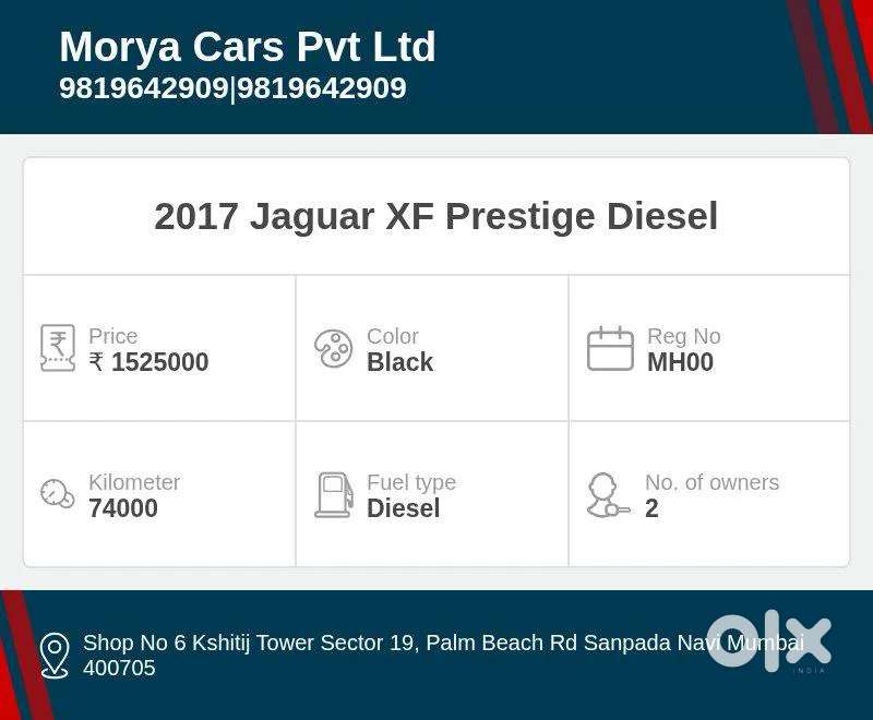 Jaguar Xf 2.0 Diesel Prestige, 2017, Diesel