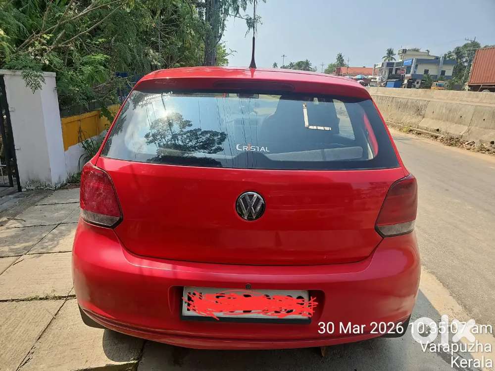 Red Volkswagen Polo 2011 Petrol 93000 Km Driven