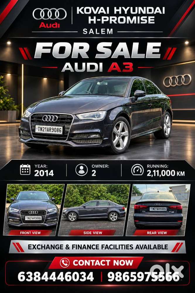 Audi A3 2.0 Tdi Premium With Sunroof, 2014, Diesel