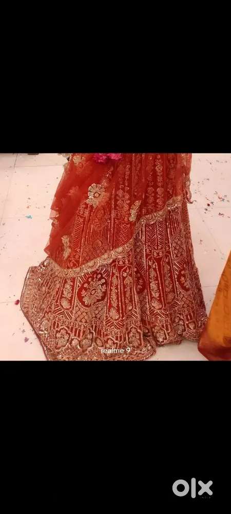 kali lengha with heavy work