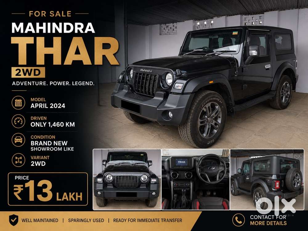 Mahindra Thar 2024 Diesel 1450 Km Driven