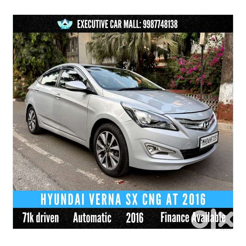 Hyundai Verna 1.6 Vtvt At Sx, 2016, Cng & Hybrids