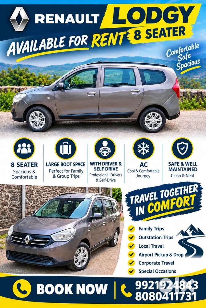 Available For Rent Self Drive And With  Driver