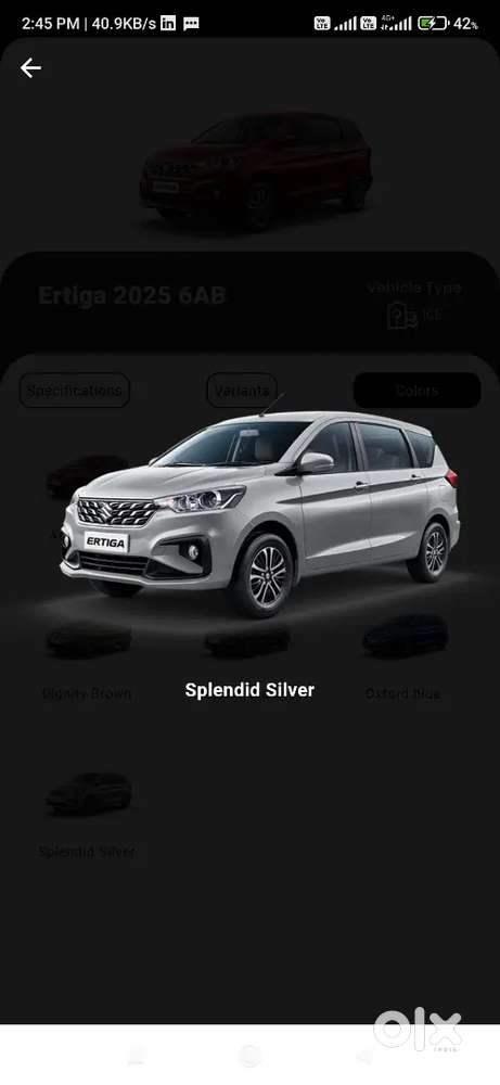 Maruti Ertiga Vxi 2026