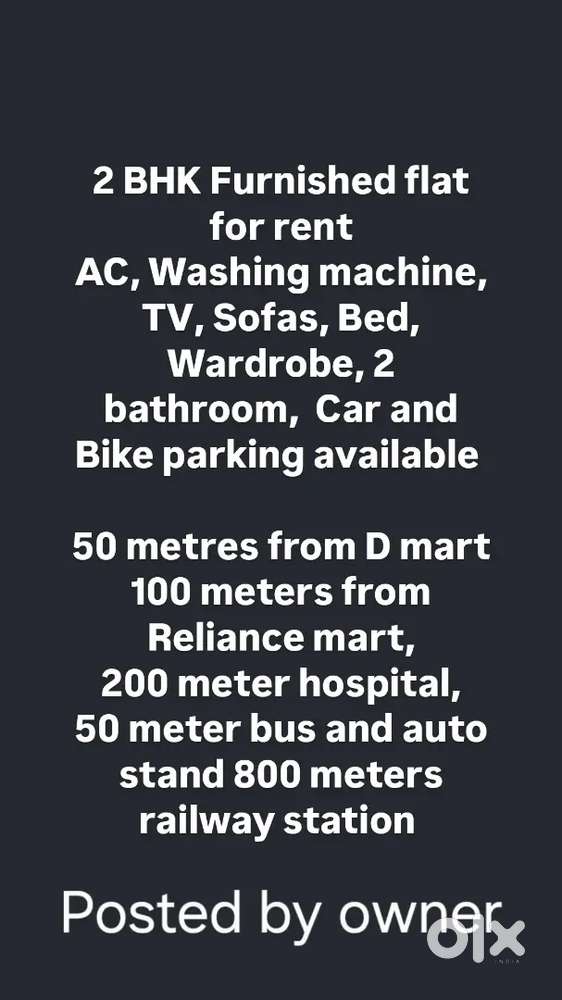 2 bhk rent near D mart