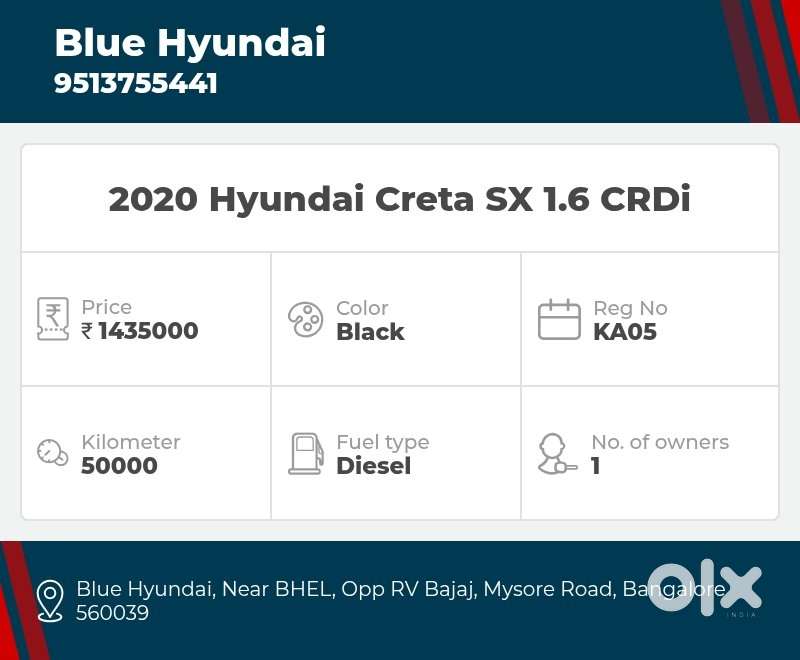 Hyundai Creta 1.5 Crdi Sx, 2020, Diesel