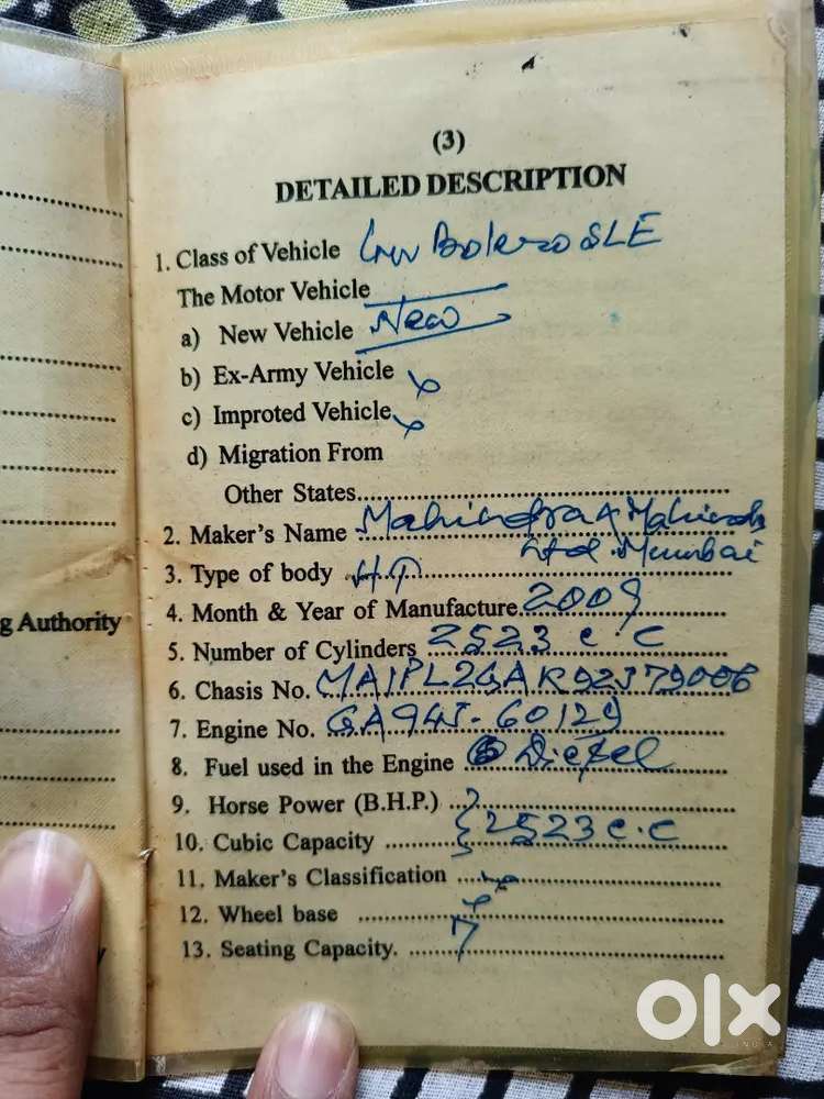 Mahindra Bolero Sle With Power Steering Power Brakes With Ac
