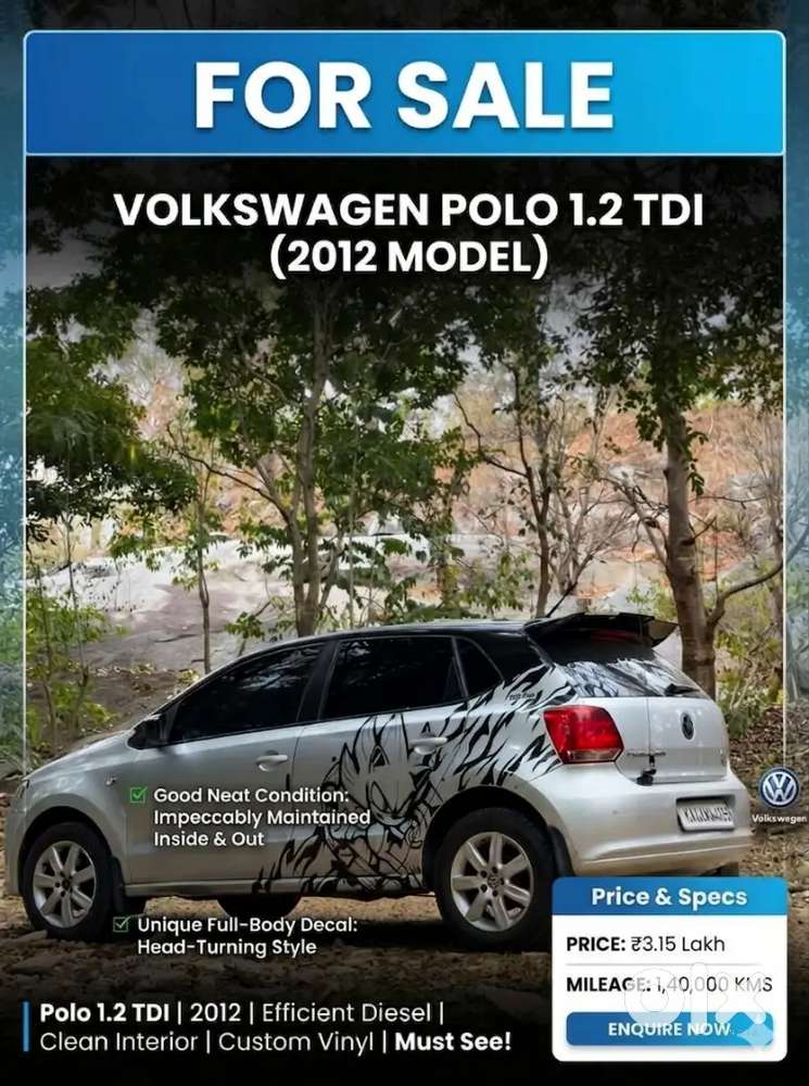 Volkswagen Polo Diesel 2012 Km Driven