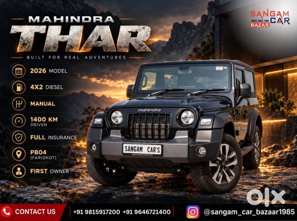 Mahindra Thar Lx Hard Top Diesel Mt Rwd, 2026, Diesel
