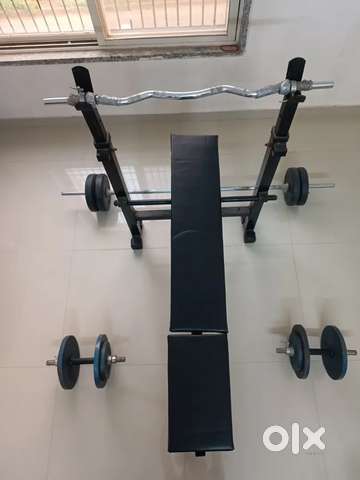 Sell Adjustable 3in1 Bench C.I 30kg and PVC 10kg plates Rods. Gym Fitness 1784593406