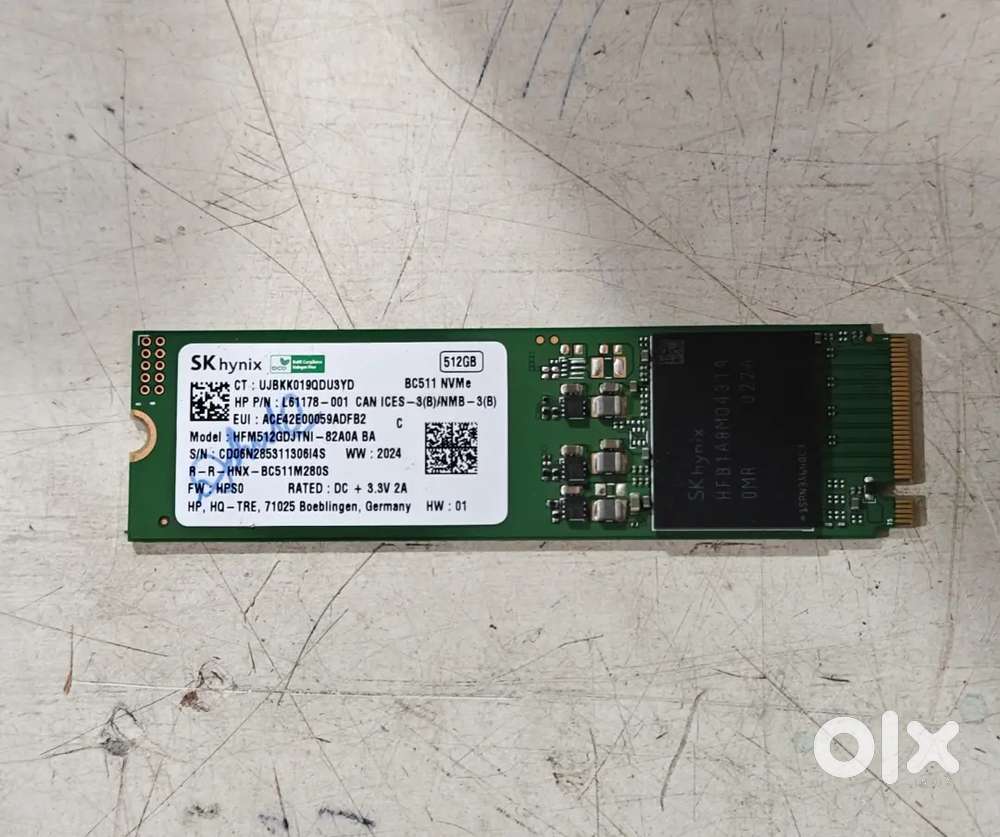 512GB Nvme 100% Health