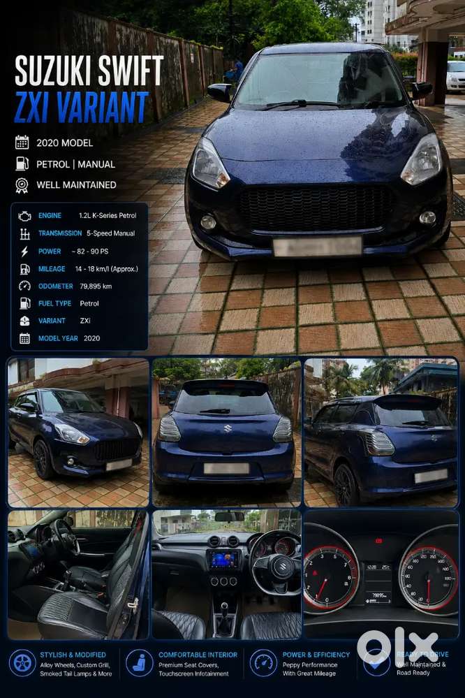 Maruti Suzuki Swift 2020 Zxi Petrol – Well Maintained Mods Included