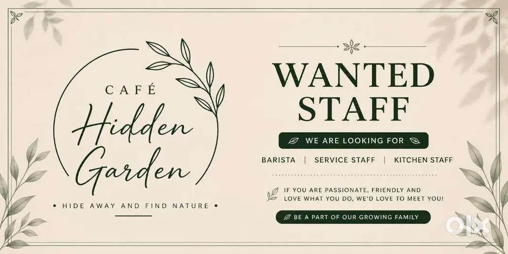 Waiter/kitchen helper/chef