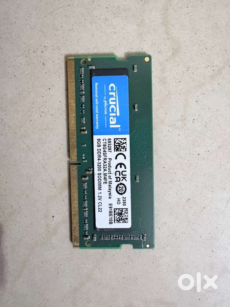 Crucial RAM 8GB DDR4 3200MHz  CL22 Laptop Memory