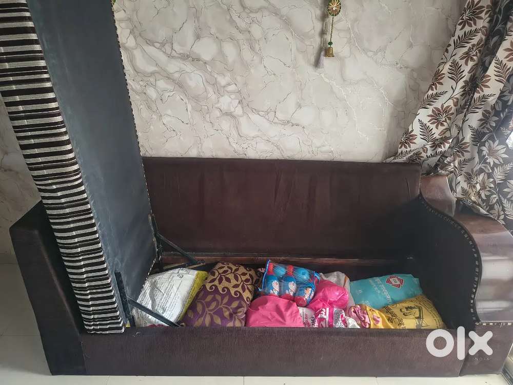 L shape sofa cum bed