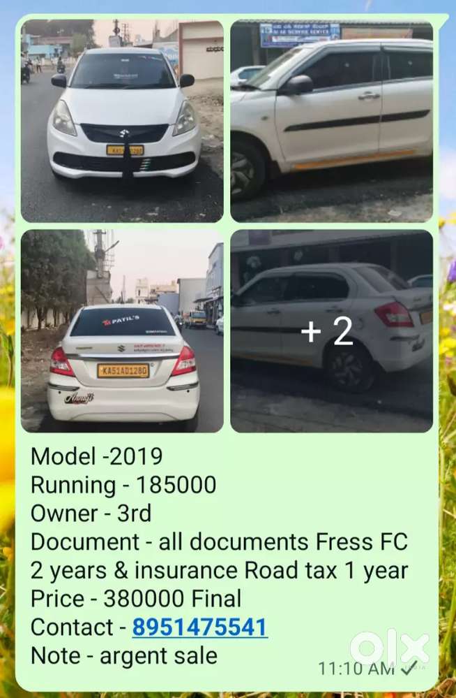 Maruti Suzuki Dzire 2019 Diesel 180000 Km Driven