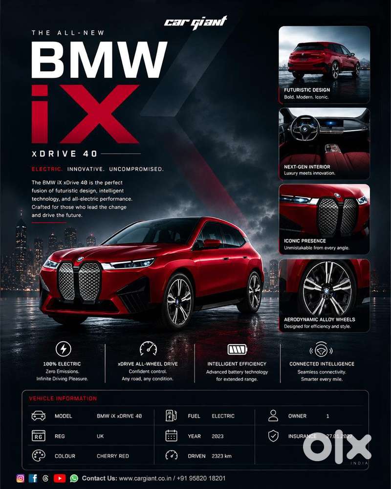 Bmw Ix Xdrive 40, 2023, Electric