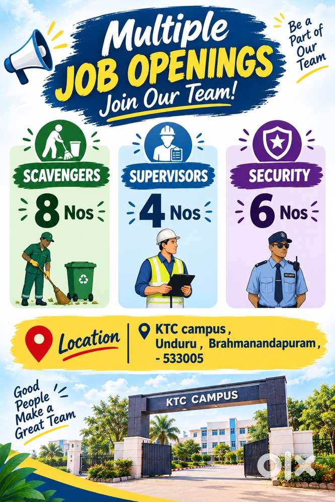 Need scavengers , supervisors and security