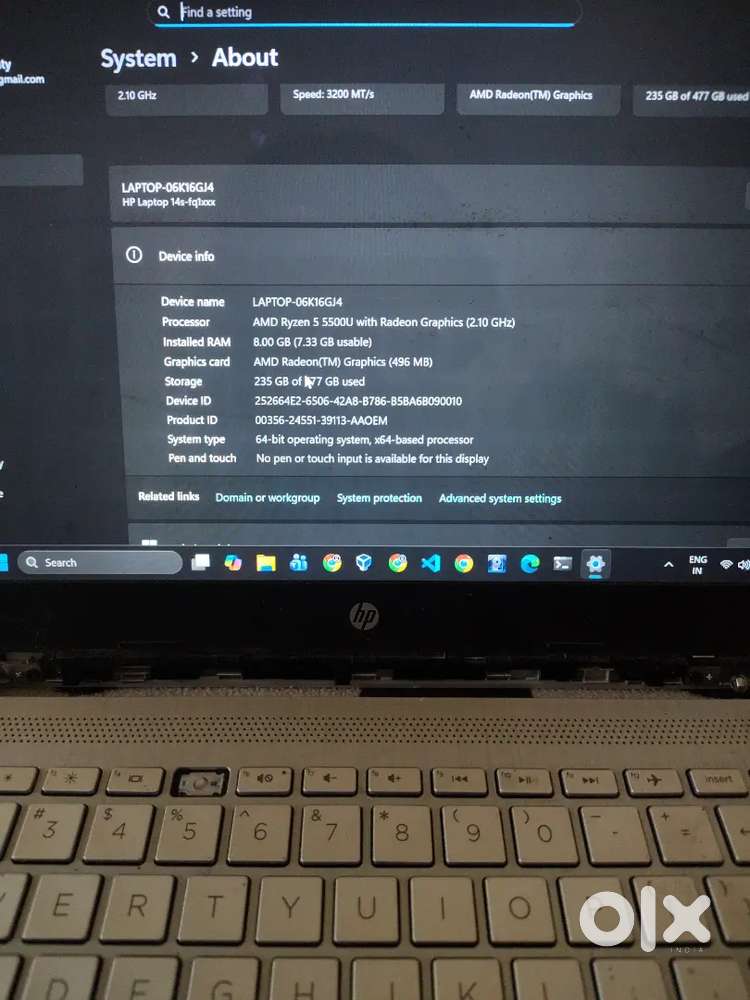 HP 14 series AMD rizon laptop