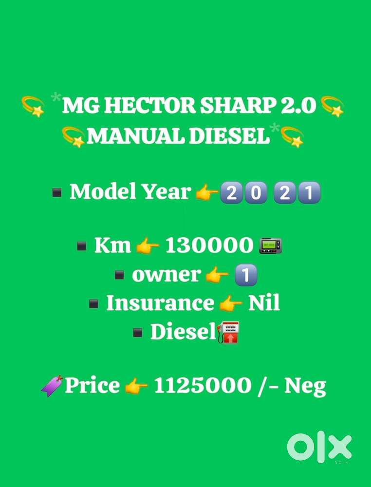 Mg Hector 2.0 Sharp Diesel, 2021, Diesel