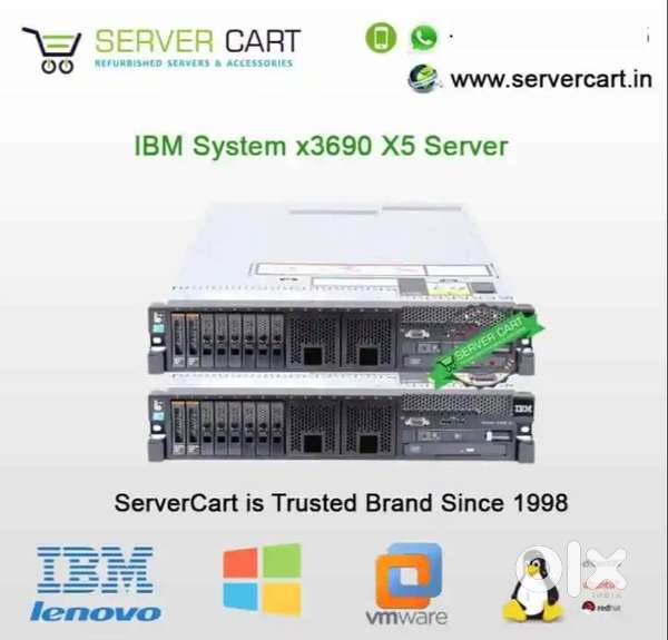 Cisco UCS220 M4 IBM x3650 M3, x3650 M4 IBM x3690 X5 Rack Server VMware