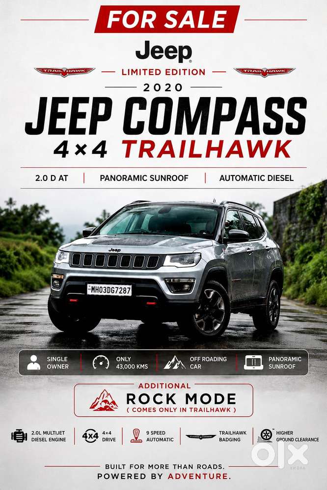 Jeep Compass Trailhawk 4x4 Opt, 2020, Diesel