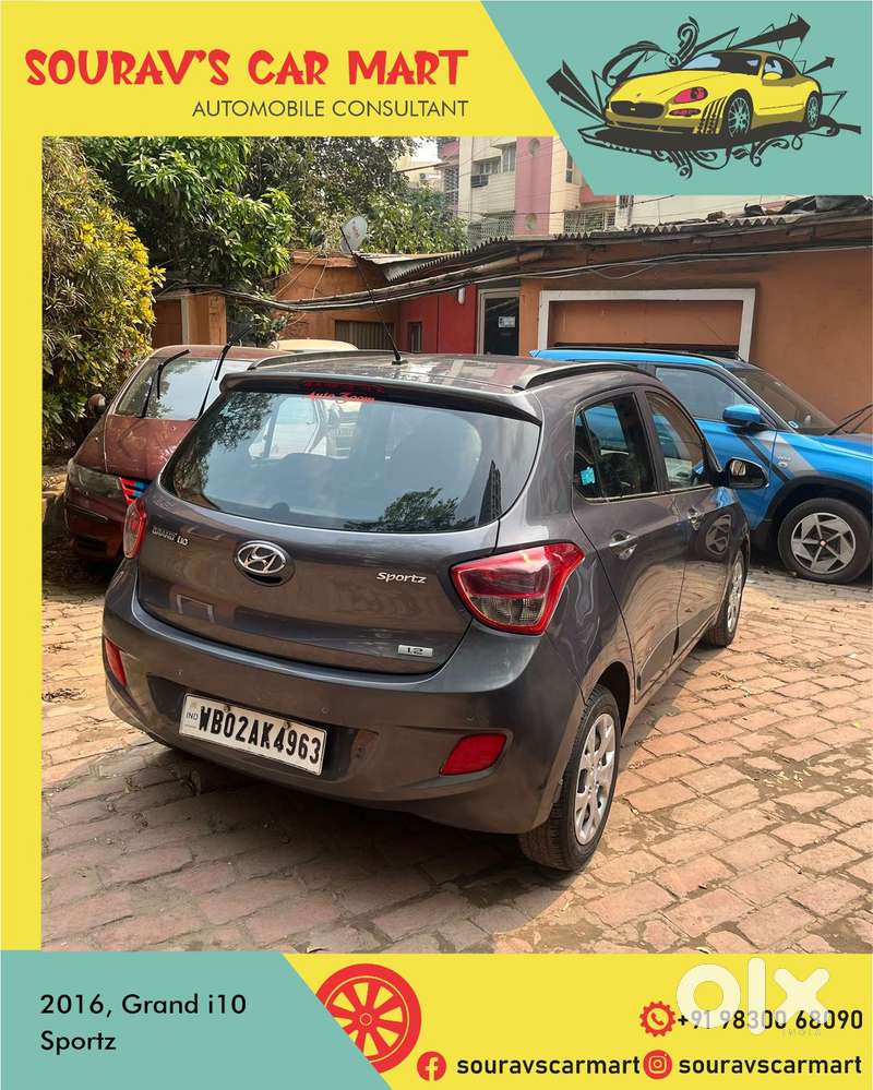 Hyundai Grand I10 2013-2016 Sportz, 2016, Petrol