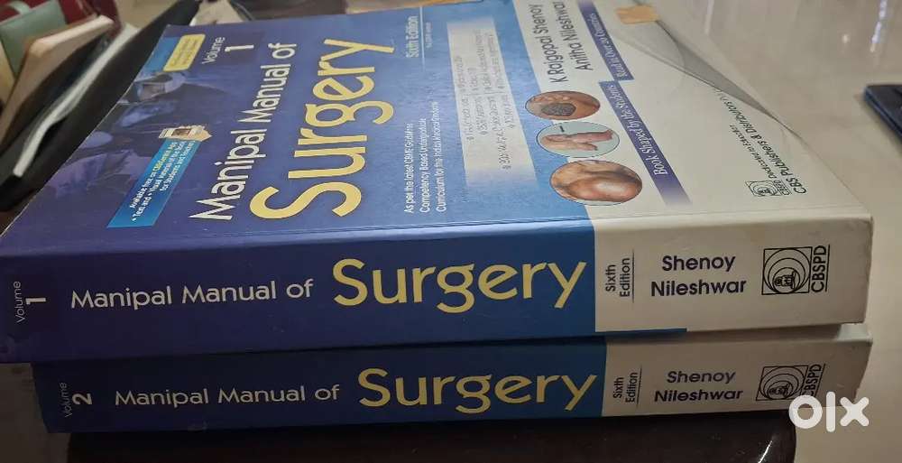 Manipal manual for surgery 6th edition volume 1 and 2