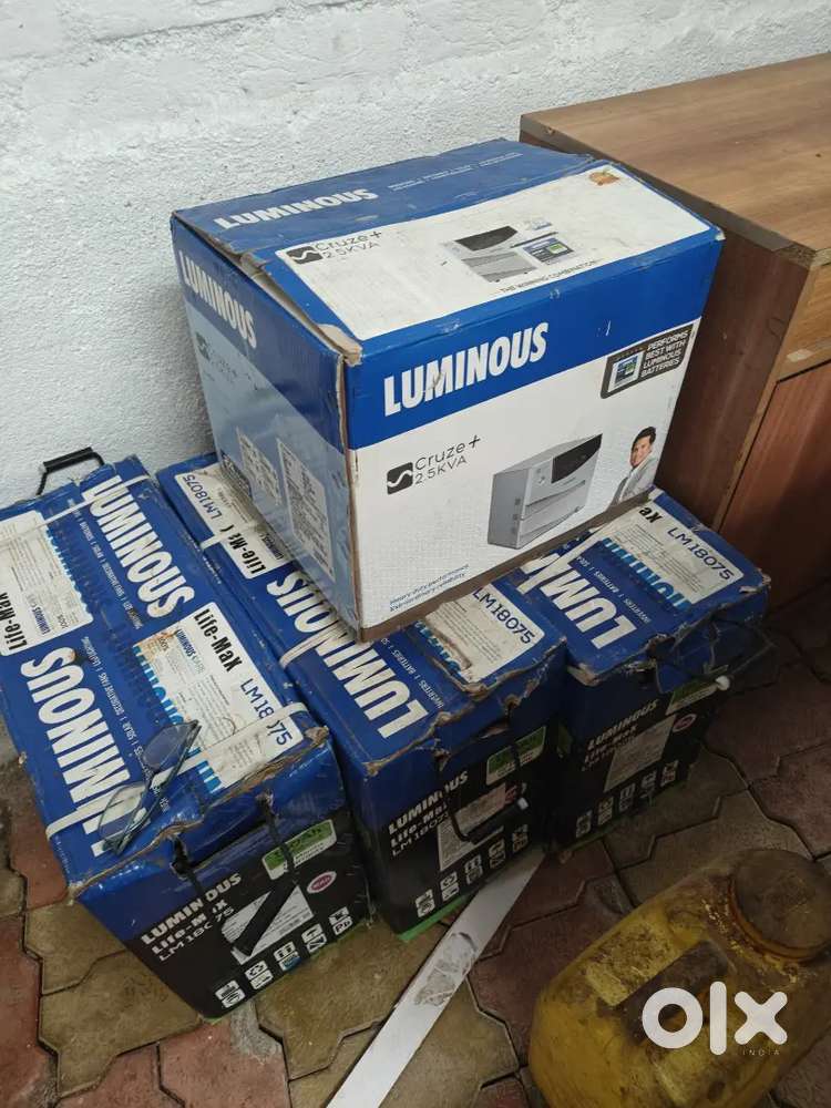 Luminous Inverter and battery 3 battery seal pack