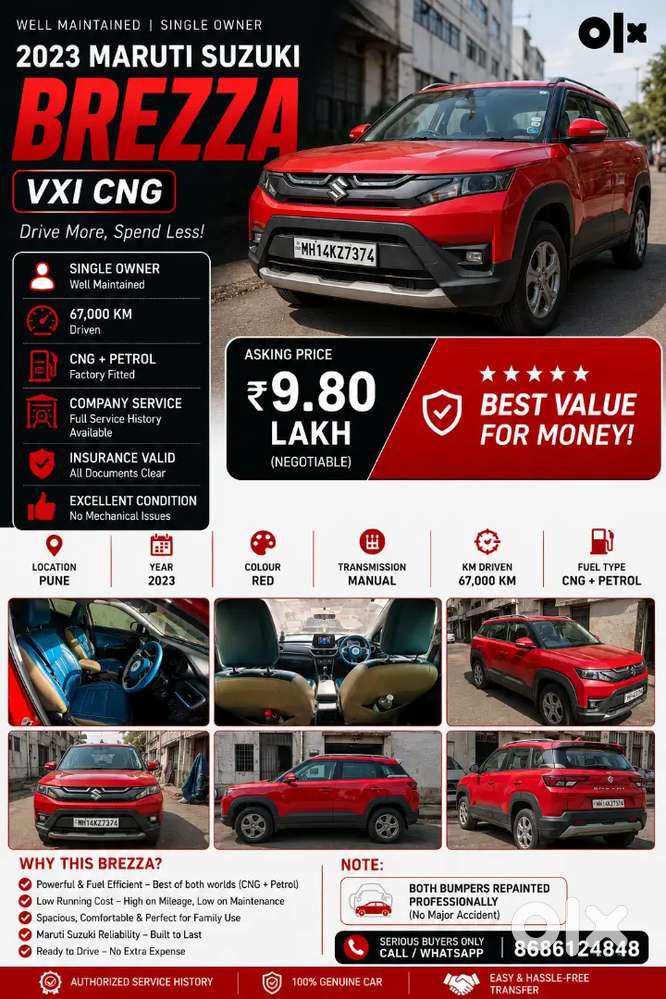 Maruti Brezza Vxi 2023